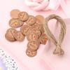 White Round Wedding Supplies Handcraft Kraft Paper Tags Thank You Labels Hang Tag Merry Christmas