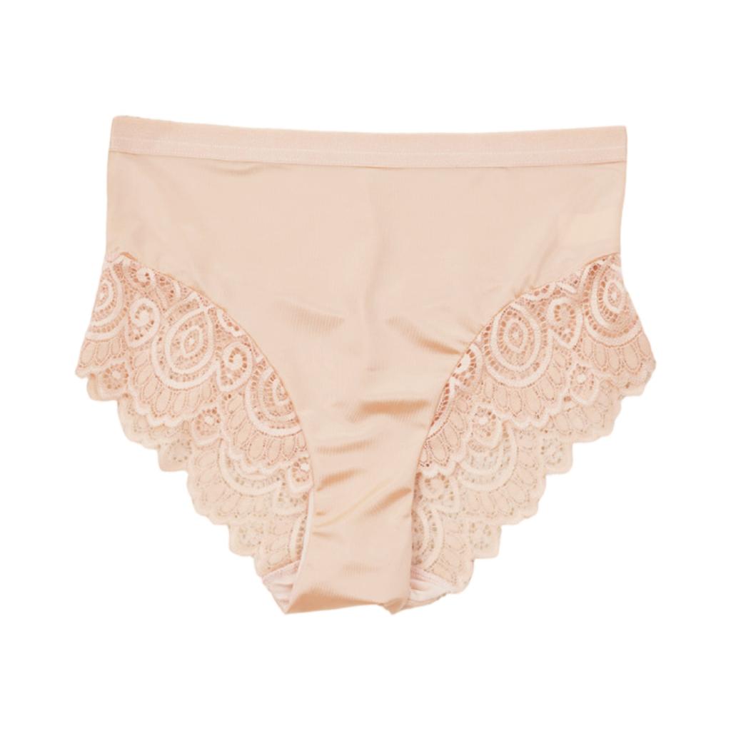 Ladies' Fashionable Lace Sexy Mid Waist Underwear With Abdominal Compression Underwear