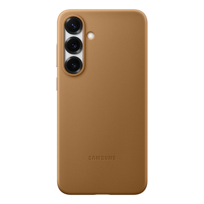 Чехол для Samsung Galaxy S25 Plus из натуральной кожи Kindsuit Samsung Золотой