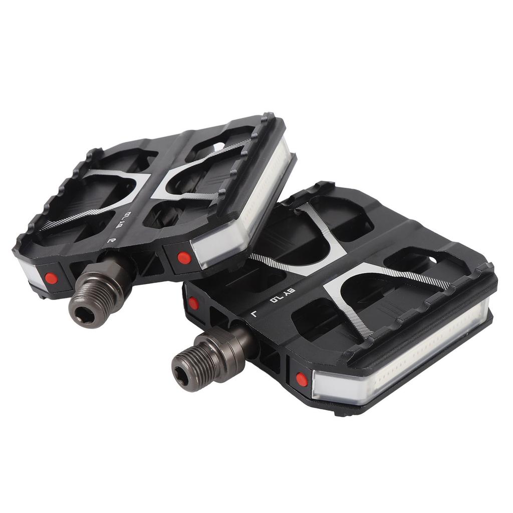2шт алюминиевые велосипедные педали из сплава 3 подшипника педали с 7 режимами освещения велосипедные аксессуары
