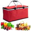 30L Insulated Cooler Bag Foldable Thermal Insulated Bag Insulation Storage Basket  Outdoor