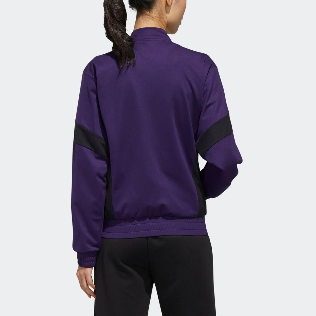 Adidas Neo Color Block Zipper Jacket Women Jackets Deep-Purple GD2182