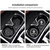 2Pcs Renault Car Badge Water Cup Holder Anti-slip Coaster Pads For Renault ZOE QM6 Austral Kardian Rafale Kangoo Arkana Clio Kol R777