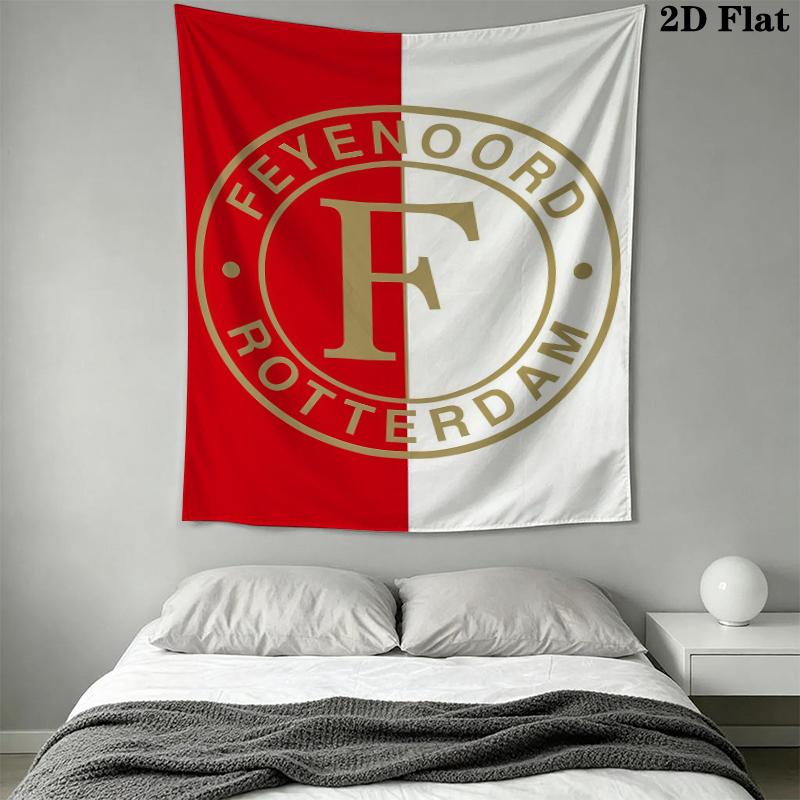 feyenoord Wall Tapestry Aesthetic Wall Hanging Printed Fabric Blanket Decorative Tapestries for Bedroom Living Room Home Decor