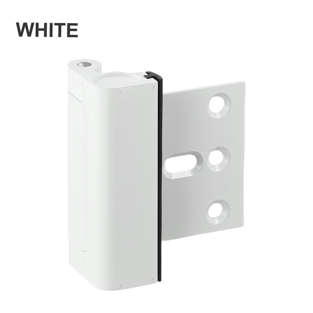 For Swing-in Doors Anti-theft Door Lock Door Reinforcement Lock White Spring-loaded Mechanism Child-safe Design