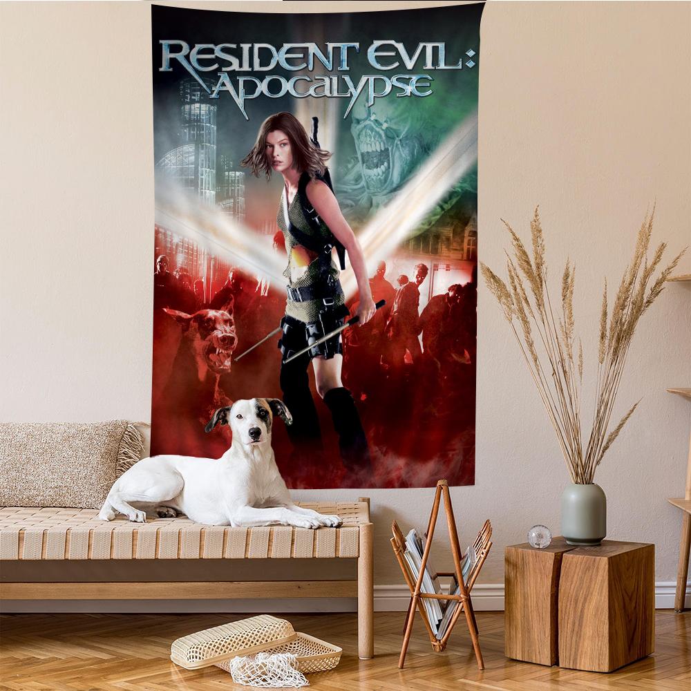 ResidentEvil Game Printed Large Wall Tapestry Indian Buddha Wall Decoration Witchcraft Bohemian Hippie Wall Art Decor