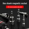 Hex Shank Pneumatic Screwdriver with Magnetic Socket Head