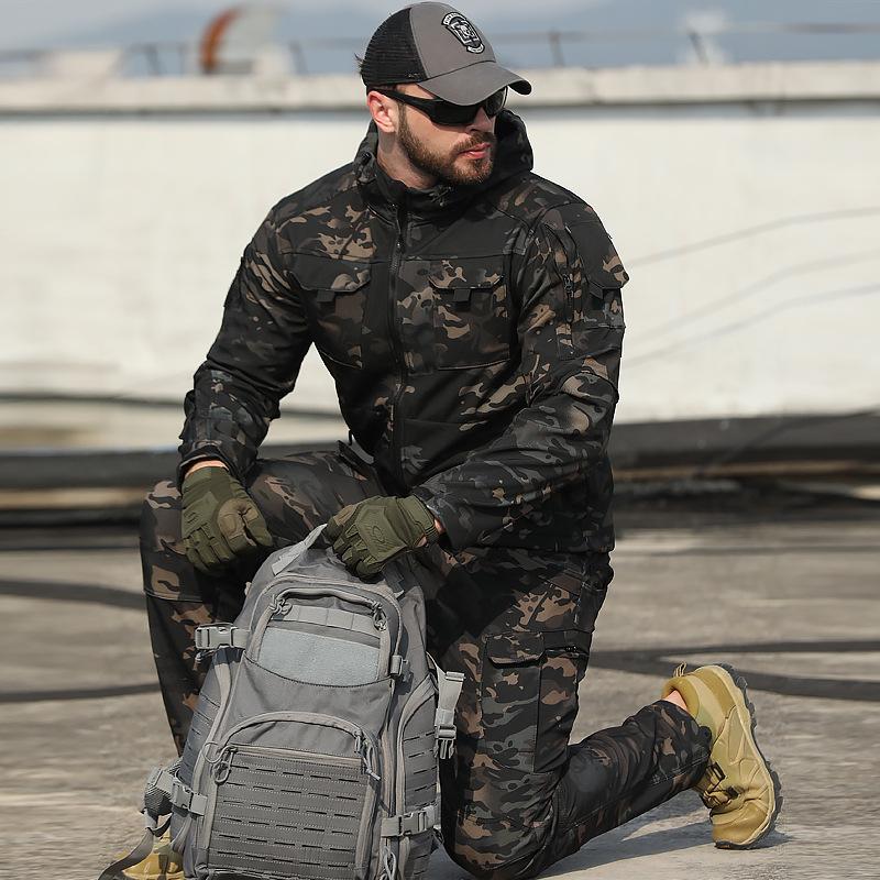 Осенне-зимняя утепленная ветровка с подкладкой и утеплителем, тактическая куртка для активного отдыха