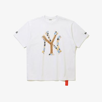 New Era Ny Yankees Jewel T-shirt белый 15147534