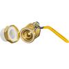 All-Copper PPR Double Union Ball Valve for Hot Melt Pipe - 20mm, 25mm, 32mm (1/2", 3/4", 1")