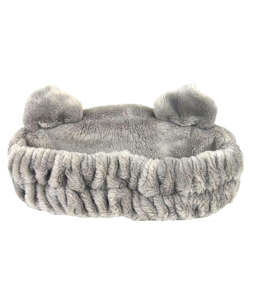 NICI Повязка для волос Пушистая повязка Расслабляющий макияж Умывание лица Домашнее время Животное Шнауцер Собака Подарок Подарок Серый