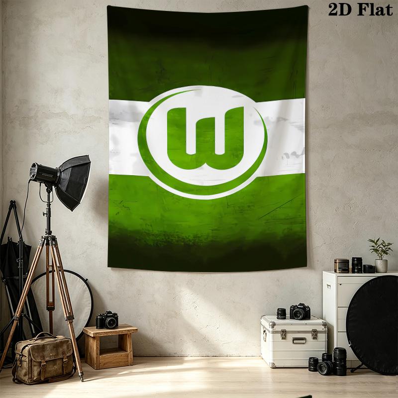 Vfl Wolfsburg Wall Tapestry Aesthetic Wall Hanging Printed Fabric Blanket Decorative Tapestries For Bedroom Living Room Home Decor