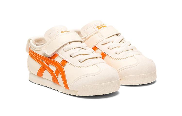 Onitsuka Tiger MEXICO 66 Slip Resistant Slip Resistant Low top Sports Casual Shoes Orange White Infant And Toddler 1184A034-103