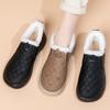 Cotton Shoes Women's Winter Velvet Doudou Shoes Waterproof and Warm One-pedal Mother Cotton Boots Thickened Non-slip Lazy Work Cotton Shoes