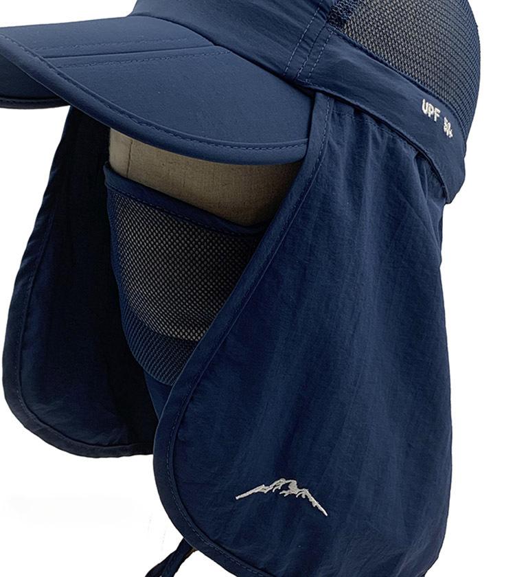Foldable Quick Drying Waterproof 360 Visor Hat UV Protection Baseball Cap Men Shawl Sun Hats Women Dual Use Fishing Hiking Cap