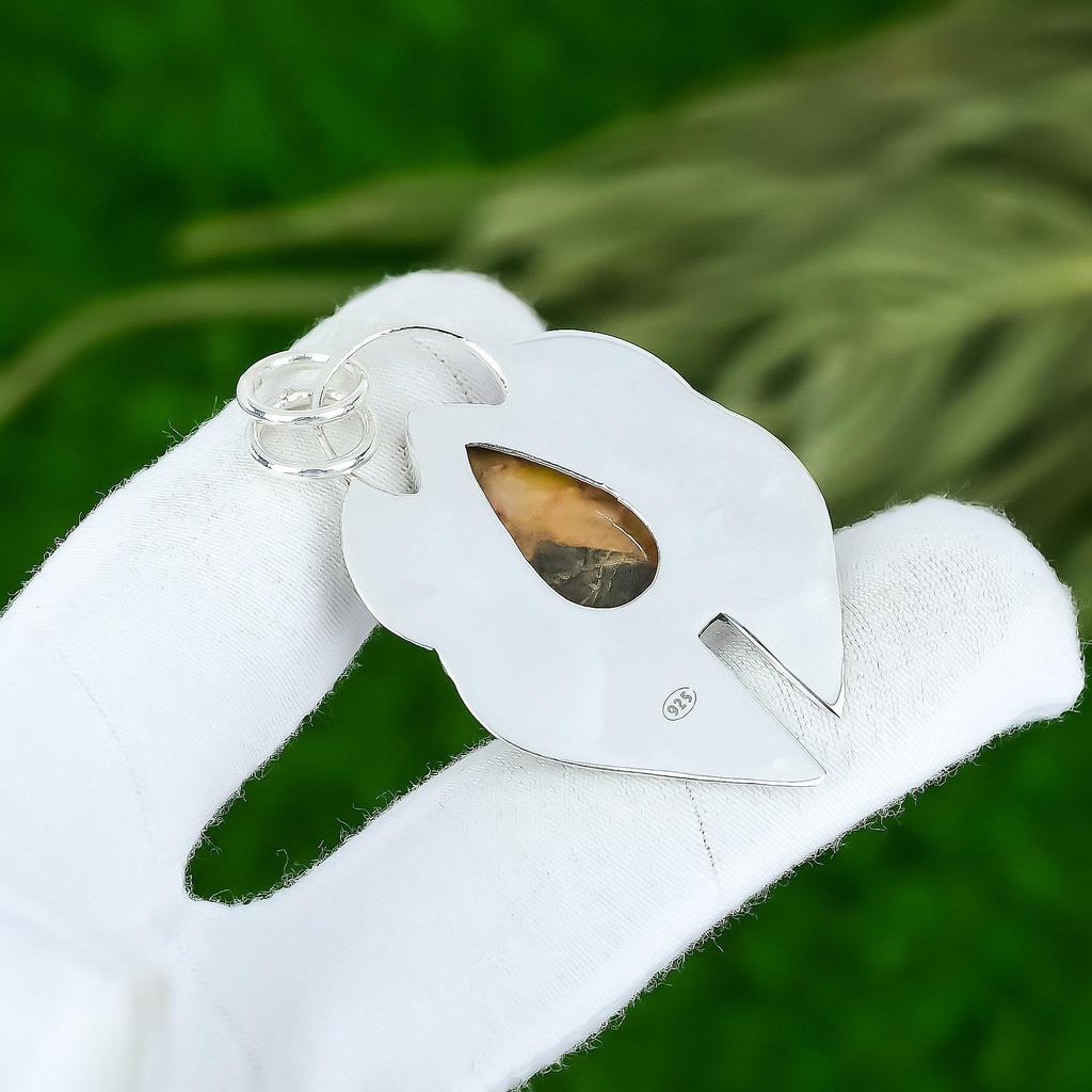 Memorial Day Sale Bauxite Gemstone Bezel New Pendant Jewelry 925 Sterling Silver