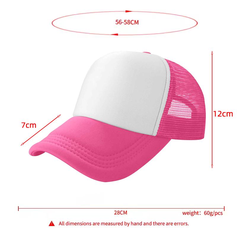 High Quality Custom 3D Embroidery Sublimation Print 5-Panel Trucker Mesh Cap Baseball Gorras Blank Foam Trucker Hat