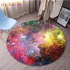 Earth Grey Moon Round Gaming Mat Bird Cartoon Printed Round Mat Milky Way Galaxy Chair Round Mats Round Carpets for Living Room