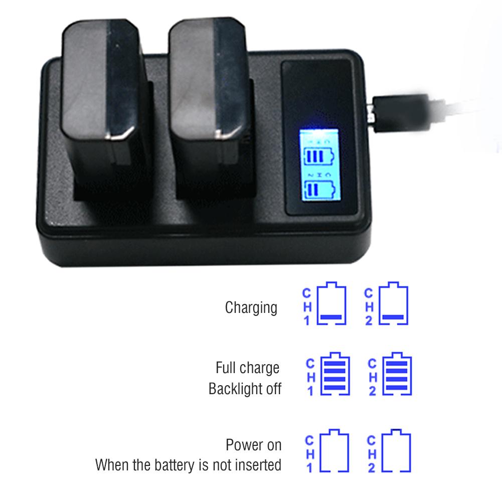 SEIVI EN EL3E Портативное зарядное устройство для аккумуляторов камеры Зарядка ЖК-дисплей Отображение количества электроэнергии Двойной слот для Nikon D90 D80 D300S