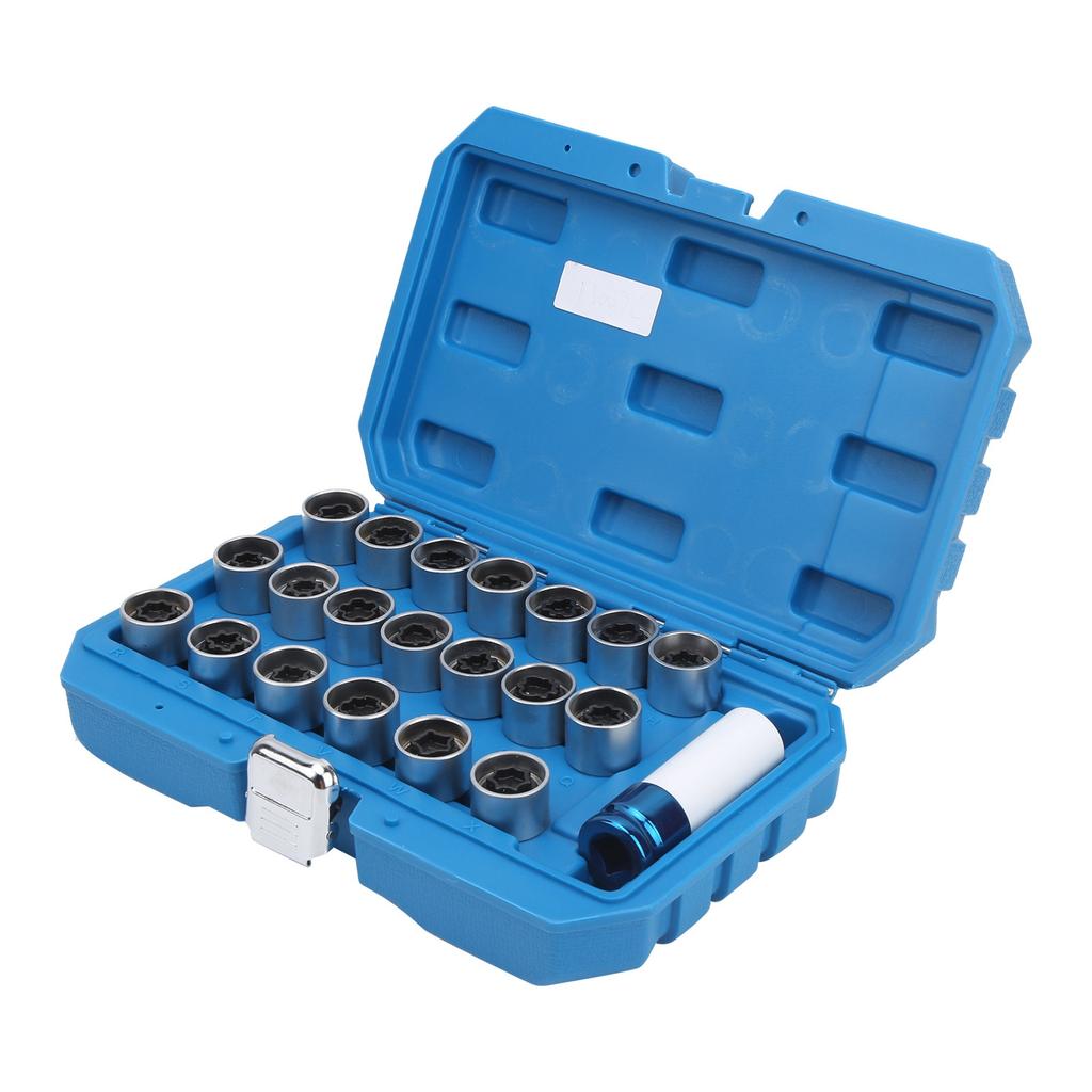 21 шт. противоугонный инструмент для снятия гаек колесных болтов с набором инструментов 20 фиксирующих ключей 17 мм