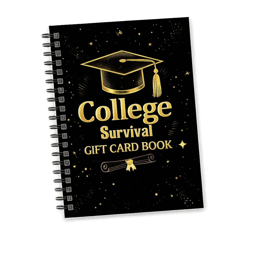 Vertical Coil College Survival Book Portable Spiral-Bound Notebook Festive Gift Card Book School