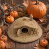 Fairy Tale Garden Accessory 3D Printed Fantasy Hobbit House Ornament for Small Pet Shelter, Cave Animals Hideout, Miniature Micro Landscape Halloween