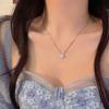 Charm Jewelry Necklaces Block Gift Romantic Clavicle Chain Block Zircon Pendant  Wedding Party