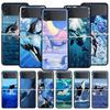 Океанская косатка милая косатка Чехол для телефона Samsung Galaxy Z Flip3 Flip4 Flip5 PC Корпус для Z Flip 3 4 5 Жесткая складная крышка