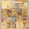 30pcs Vintage Retro Sticker Book Scrapbooking Stickers for Journaling DIY Crafting Food Theme Decorative Stickers