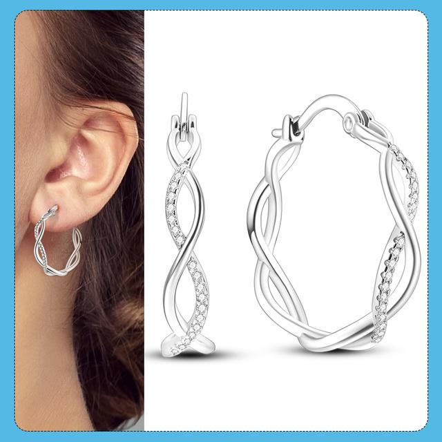 Новые цветные циркониевые перья художника, асимметричные серьги, серьги-кольца из серебра 925 пробы для подростков, ювелирные изделия для женщин