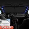 Для Jeep Compass 2017-2026 2026 2026 2026 Автомобильная солнцезащитная шторка на лобовое стекло Чехол на переднее окно Солнцезащитный козырек Автомобильный салон Защита от УФ