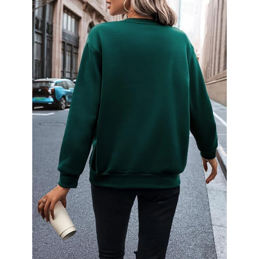 Женская спортивная толстовка на шерстяной подкладке с длинными рукавами, круглый вырез, модный спортивный топ, уличная одежда на осень и зиму
