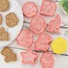 8Pcs/Set Cookie Mold Non Stick Easy To Demold PP Cartoon Super Mario 3D DIY Embossing Biscuit Cutter Baking Accessories
