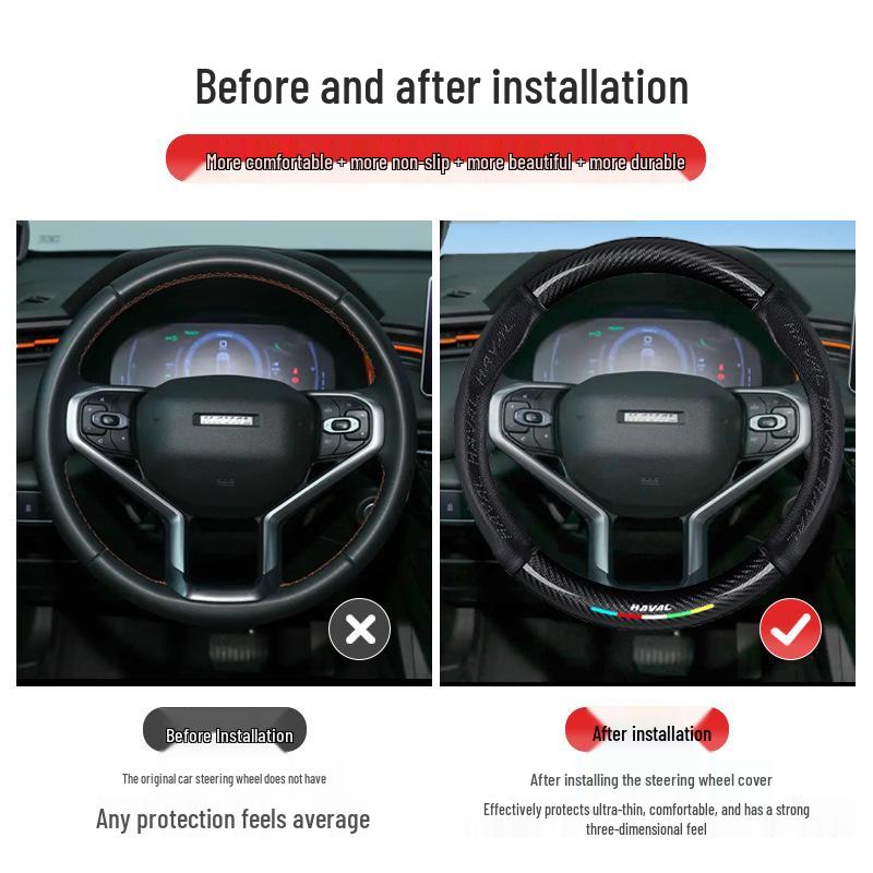 Чехол рулевого колеса из натуральной кожи Haval H6 Coupe для F5, F7, H1, H2, H3, H4, H5, H7, H8, M6, Big Dog, Mythical Beast