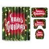 Christmas Household Bathroom Shower Curtain Four-Piece Bathroom Non-Slip Door Mat Bedroom Living Room Floor Mat Carpet