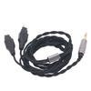Replacement Sound Upgrade Cable Professional 3.5mm Plug Earphone Replacement Cable for Sennheiser HD580 HD650 HD660S
