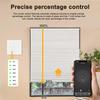 Умный переключатель для рулонных штор для домашнего использования, совместимый с голосовым управлением и управлением через приложение, поддерживает 2,4 ГГц Wi-Fi и программирование по таймеру