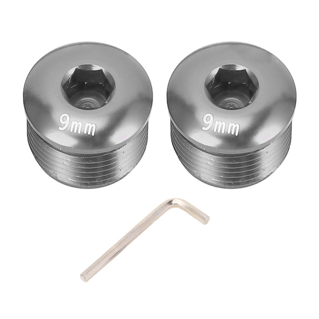 2 ШТ. Пылезащитная крышка для педали велосипеда M14 9 мм из алюминиевого сплава, защитный стопорный винт для горного велосипеда