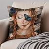 Wholesome Imaginative AAnne Of Green Gables Cushion Cover Pillowcase Antidustmite Invisible Zipper Short Plush Sofa Cushion