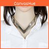 Shaped Fashionable V Women Metal Collar Necklace For Fashion Enthusiasts