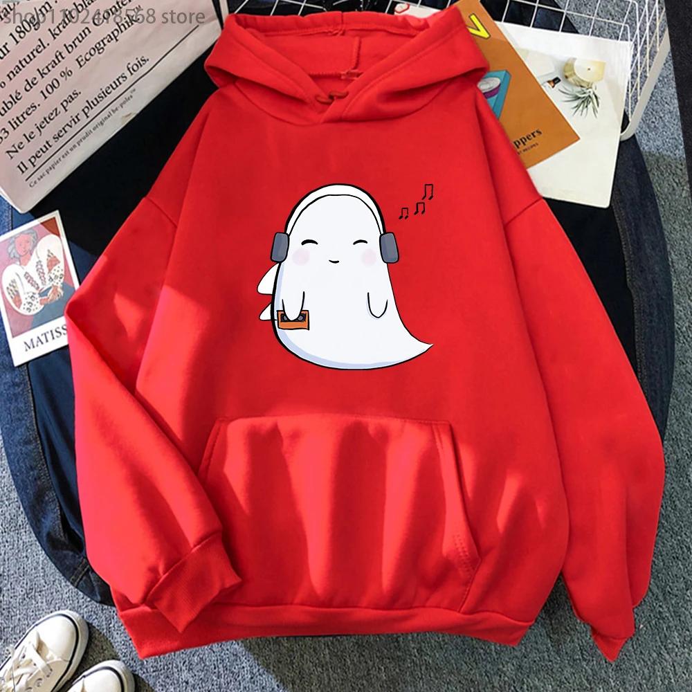 Слушать музыку Толстовки с капюшоном Napstablook Ghost для Хэллоуина Undertale Game Sweatshirt Hooded Women Kawaii Hoodie Men