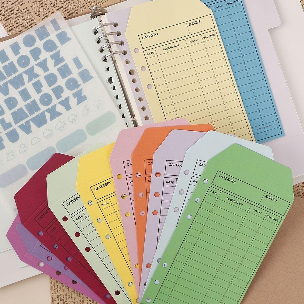 Экономия денег Картон Денежный конверт Кавайный A6 Папка Планировщик бюджета Офисные принадлежности