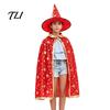 Comfortable Loose Fit Cape Kids Wizard Cloak with Hat for Boys Girls, Halloween Witch Soft Lightweight Festival Costume Prop Party Cosplay
