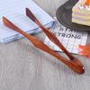 Wooden Food Tongs Long Handle BBQ Grilling Salad Serving Tong Ebony Color Anti-slip Kitchen Household Tongs