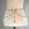 Spiritual flower pearl multi-layer tassel belt, body chain, light luxury and exquisite outer layer belt accessory