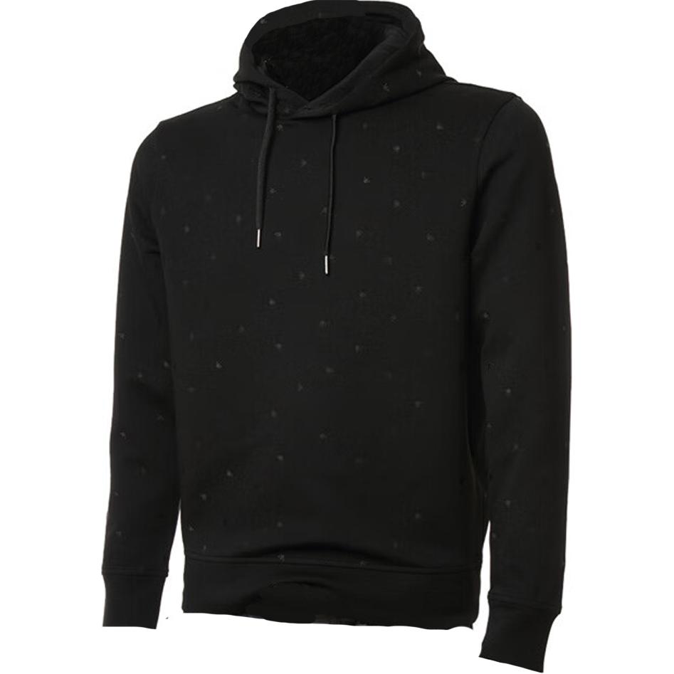 Emporio Armani Толстовка с капюшоном и принтом по всей поверхности, с длинным рукавом, мужская, черная, 6L1MQ2-1JHSZ-0012