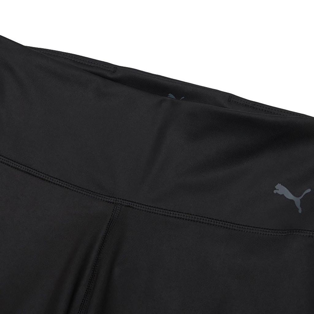 Puma Однотонные облегающие спортивные длинные брюки с высокой талией, женские плавки, черные 521060-01