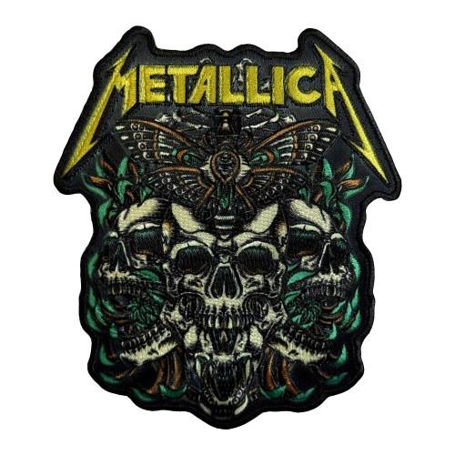Metallica Moth Into Flame Woven Patch