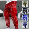 MAITA 1PC Casual Harem Pants High Quality Multi-pocket Men's Sweatpants Floral Printing Trousers