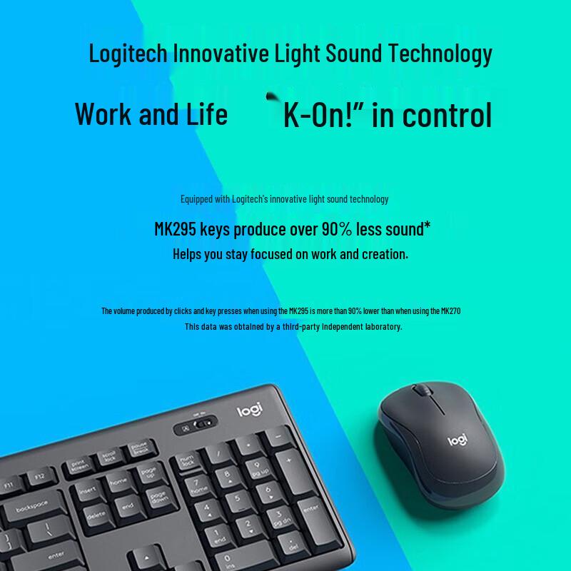 Logitech MK295 Silent Wireless Keyboard and Mouse Combo